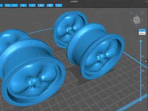 Lotus Wobbly Web four bolts rim 3D Print Model