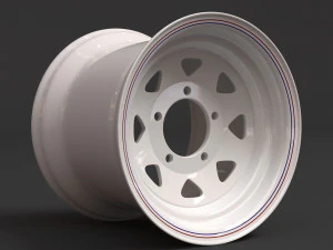Weller Wheels 8 Spoke 4 versions 3D Print Model