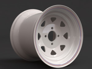 Weller Wheels 8 Spoke 4 versions Modello di stampa 3D