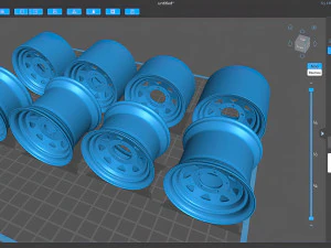 Weller Wheels 8 Spoke 4 versions 3D Print Model
