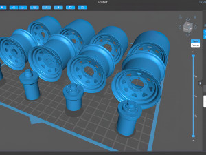 Weller Wheels 8 Spoke 4 versions Modello di stampa 3D