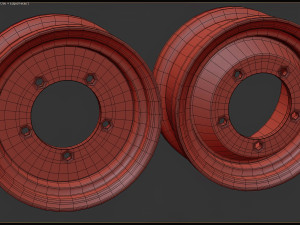 VW Beetle ERCO rim front and rear printable 3D Baskı Modeli