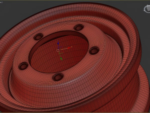 VW Beetle ERCO rim front and rear printable 3D Baskı Modeli