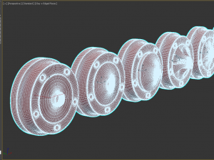 VW Beetle Brake Drums 5lug Printable 3D Принт Модель