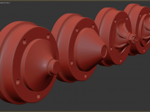 VW Beetle Brake Drums 5lug Printable 3D Принт Модель