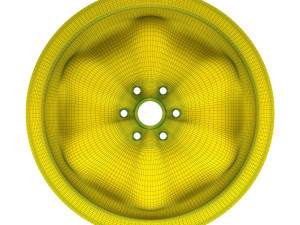 Lotus Wobbly Web six bolts rim 3D Print Model