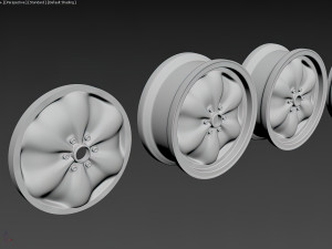 Lotus Wobbly Web six bolts rim 3D Print Model