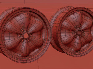 Lotus Wobbly Web six bolts rim 3D Print Model