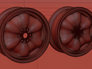 Lotus Wobbly Web six bolts rim 3D Print Model