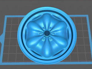 Lotus Wobbly Web six bolts rim 3D Print Model