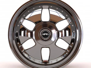 MAE Crown Jewel rims two versions printable 3D Print Model