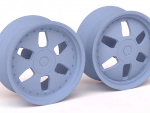 MAE Crown Jewel rims two versions printable 3D Print Model