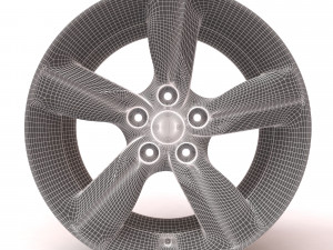 Hyundai Veloster 2014 factory rim printable 3D Baskı Modeli