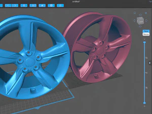 Hyundai Veloster 2014 factory rim printable 3D Print Model
