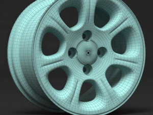 Citroen Saxo VTS rim 3D Print Model