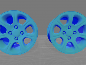 Citroen Saxo VTS rim Modelo de Impressão 3D