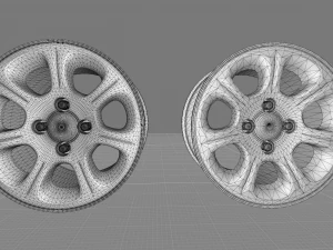 Citroen Saxo VTS rim 3D Print Model