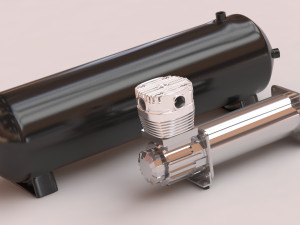 Compressor printable plus air tank 3Dプリントモデル