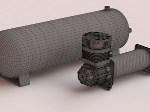 Compressor printable plus air tank 3Dプリントモデル