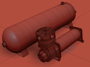 Compressor printable plus air tank 3Dプリントモデル