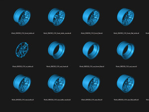 Work Gnosis CVX rim printable Modèles 3D en vedette