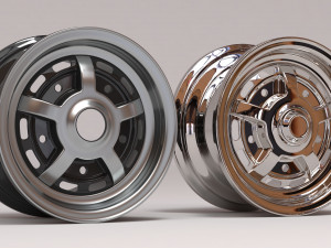 EMPI Sprint Star 5spoke rim printable Model Cetak 3D