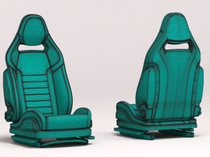 Alfa Romeo Giulia QV Sparco seat printable 3D 打印模型