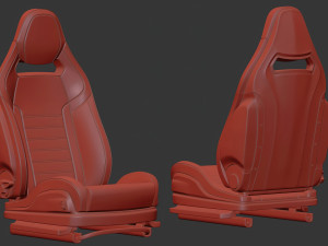 Alfa Romeo Giulia QV Sparco seat printable 3D 打印模型