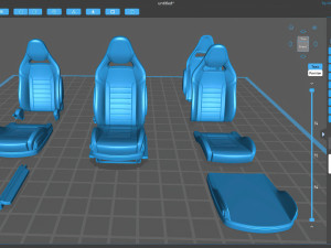 Alfa Romeo Giulia QV Sparco seat printable 3D 打印模型