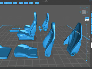 Alfa Romeo Giulia QV Sparco seat printable 3D 打印模型