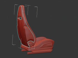Alfa Romeo Giulia QV Sparco seat printable 3D 打印模型