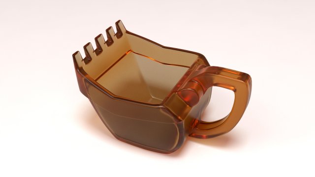 Excavator Cup printable 3D Print Model .c4d .max .obj .3ds .fbx .stl .blend 