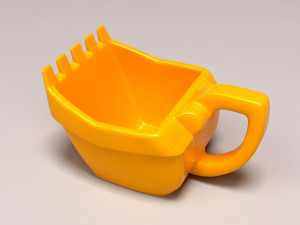 Excavator Cup printable 3D Print Model