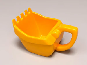 Excavator Cup printable 3D Print Model