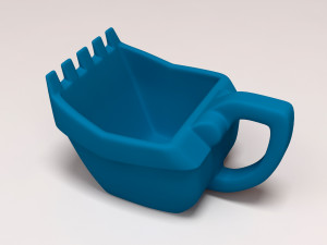 Excavator Cup printable 3D Print Model