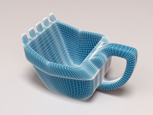 Excavator Cup printable 3D Print Model