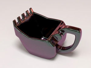 Excavator Cup printable 3D Print Model