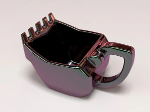 Excavator Cup printable 3D Print Model