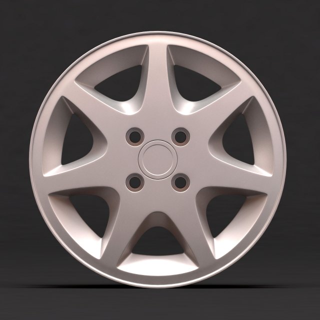 RS 7 Spoke rim convex printable 3Dプリントモデル .c4d .max .obj .3ds .fbx .stl .blend 
