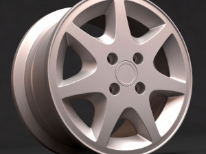 RS 7 Spoke rim convex printable 3Dプリントモデル