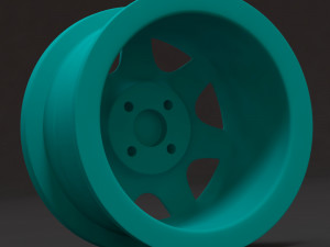 RS 7 Spoke rim convex printable 3Dプリントモデル