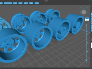 RS 7 Spoke rim convex printable 3D Print Model