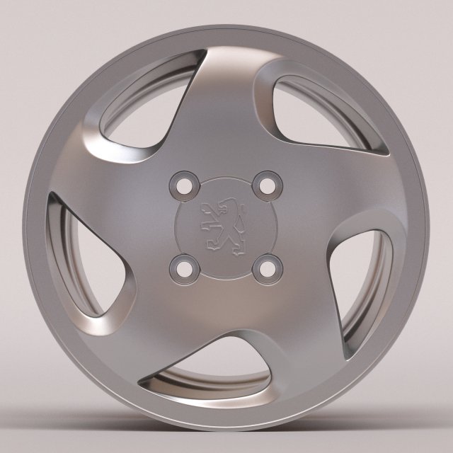 Peugeot 306 D Turbo rim Modelo de Impressão 3D .c4d .max .obj .3ds .fbx .stl .blend 