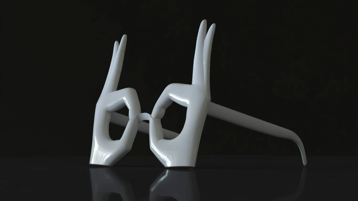 ठीक है चश्मा मुद्रण योग्य 3D प्रिंट मॉडल .c4d .max .obj .3ds .fbx .stl .blend