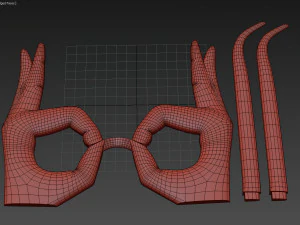 ठीक है चश्मा मुद्रण योग्य 3D प्रिंट मॉडल