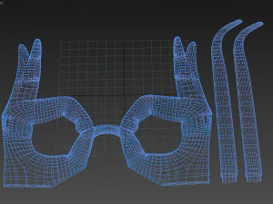 ठीक है चश्मा मुद्रण योग्य 3D प्रिंट मॉडल