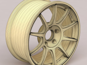 WORK MCO Racing Type CS rim Modello di stampa 3D