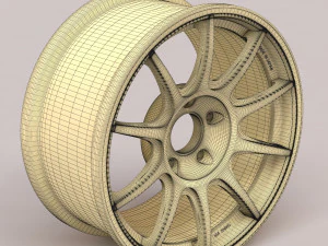 WORK MCO Racing Type CS rim 3D Print Model