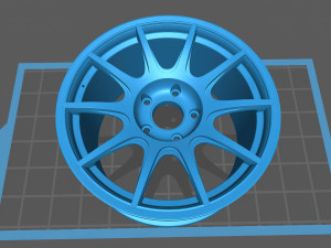 WORK MCO Racing Type CS rim Modello di stampa 3D
