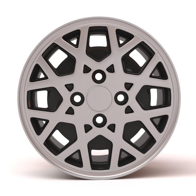 Nissan Silvia ZX Turbo printable rim 3Dプリントモデル .c4d .max .obj .3ds .fbx .stl .blend 